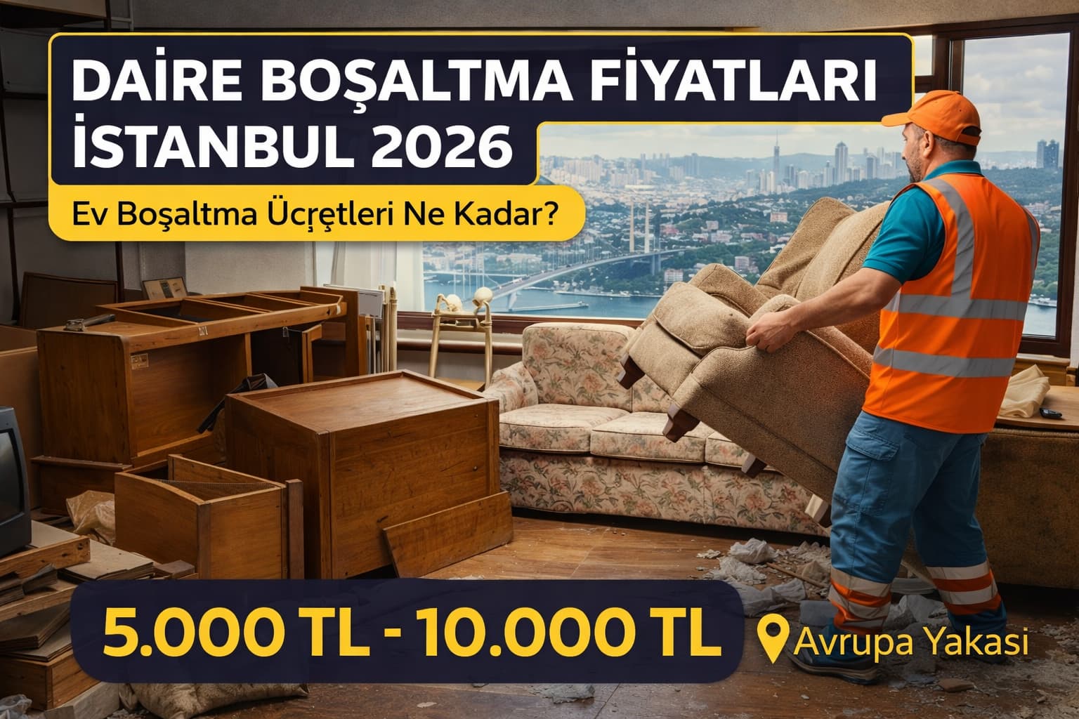 Daire boşaltma fiyatları İstanbul 2026 ev boşaltma ücretleri